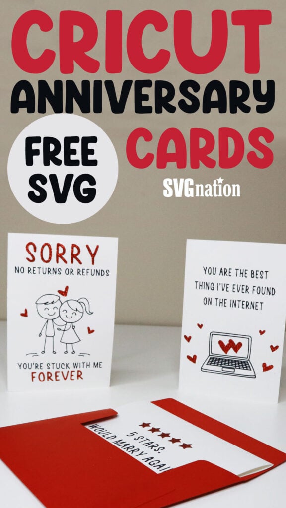 Anniversary Card SVG Free