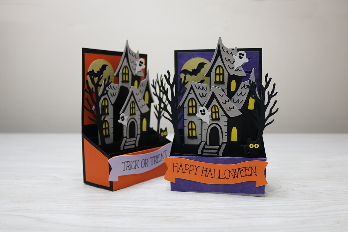 Cricut Haunted House, Halloween Card sVG