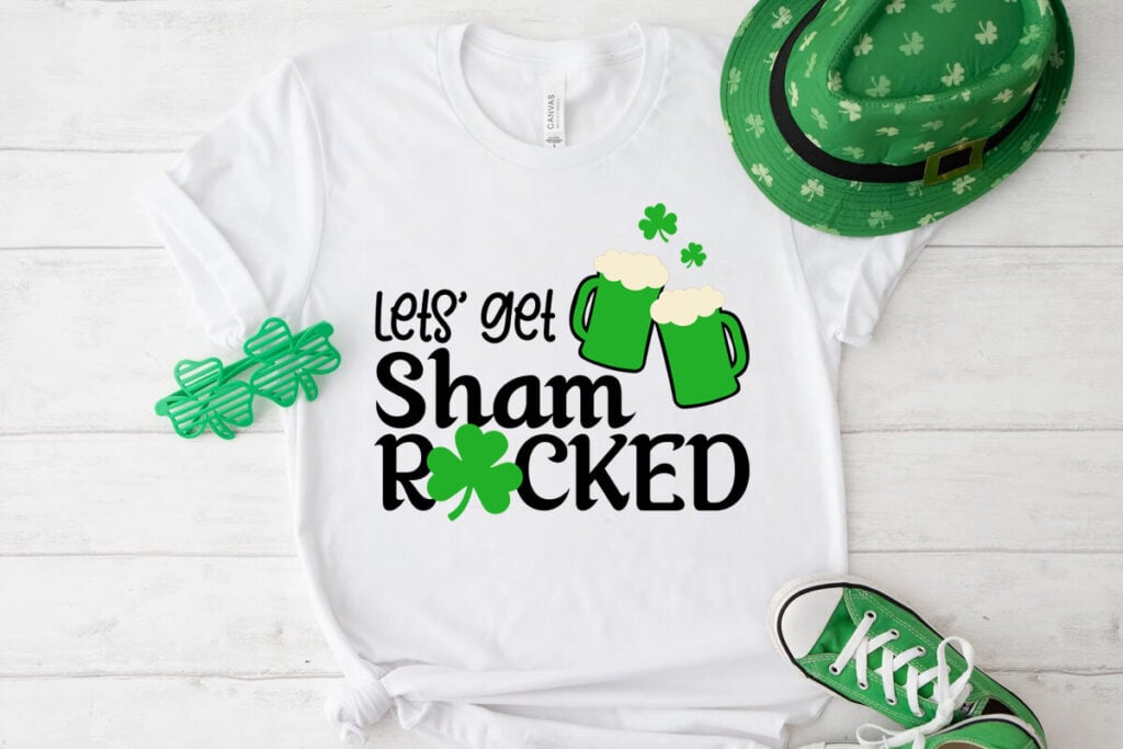 let's get shamrocked svg, st patricks day svg free