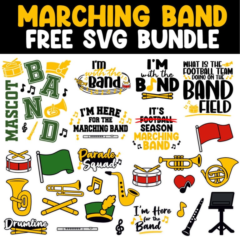Marching Band SVG, Free SVG Files for Cricut