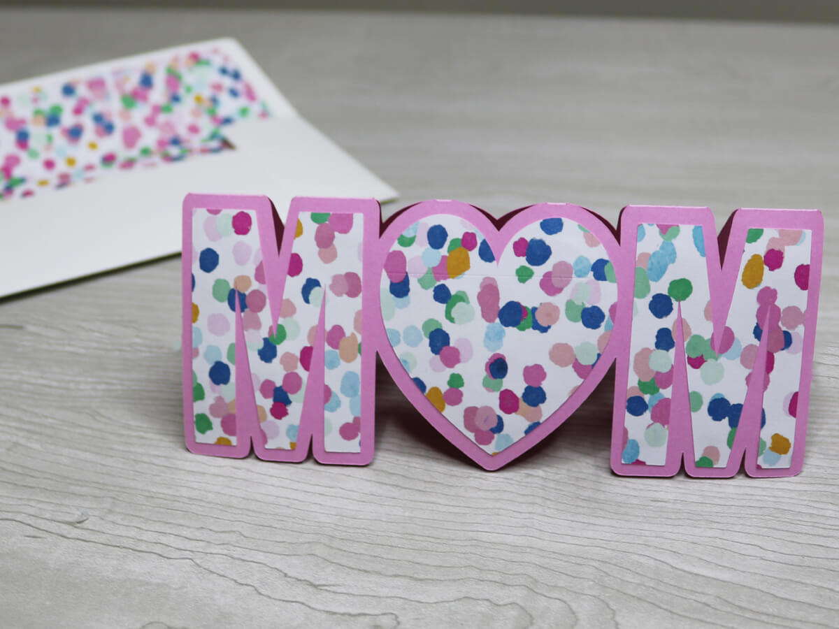Mom Card SVG & Envelope Template