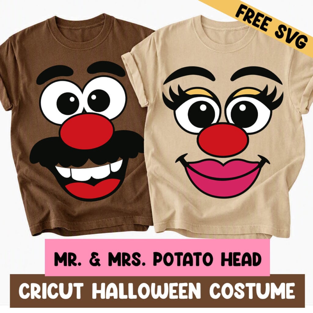 Mr and Mrs Potato Head Costume, Cricut Halloween Costume Ideas