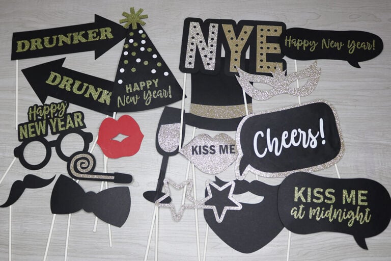 New Year Photo Booth Prop Printable