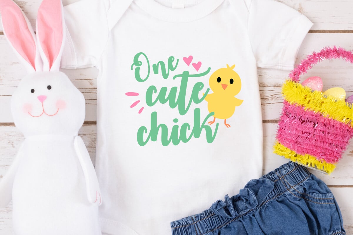 One Cute Chick SVG