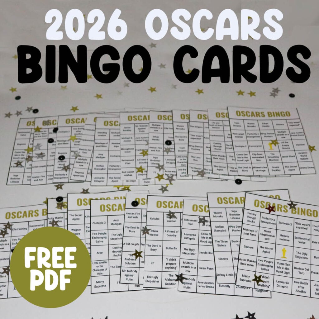 2026 Oscars Bingo Cards