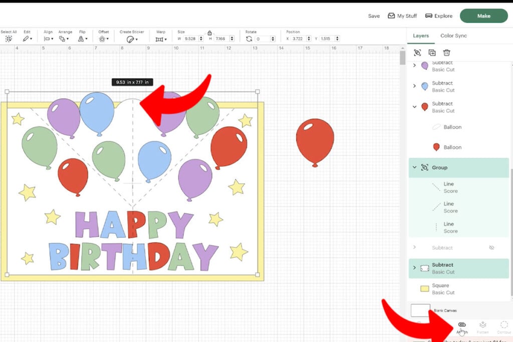 birthday pop up card cricut tutorial