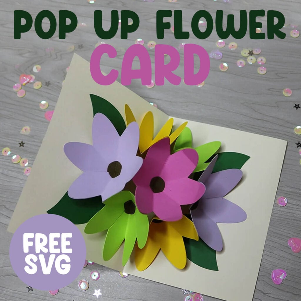 Pop Up Flower Card Template