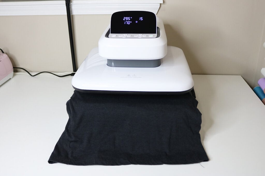 cricut shirt heat press guide