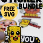 Teacher SVG Sticker Bundle