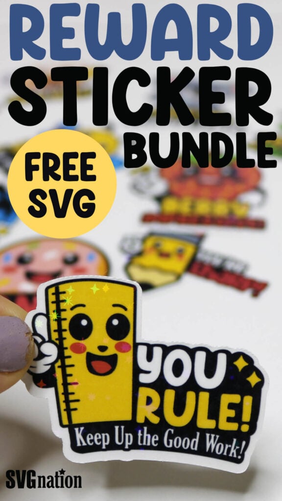 Teacher SVG Sticker Bundle