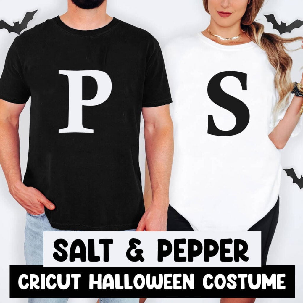 Salt & Pepper Couples Halloween Costume Cricut