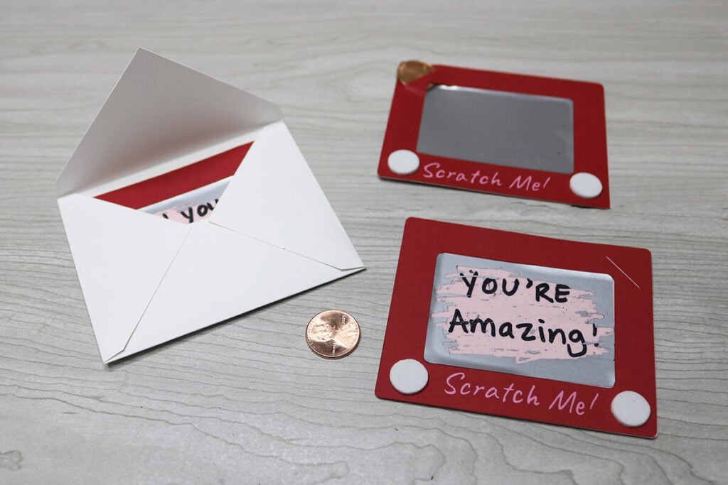 DIY Scratch off Card - add your own custom message