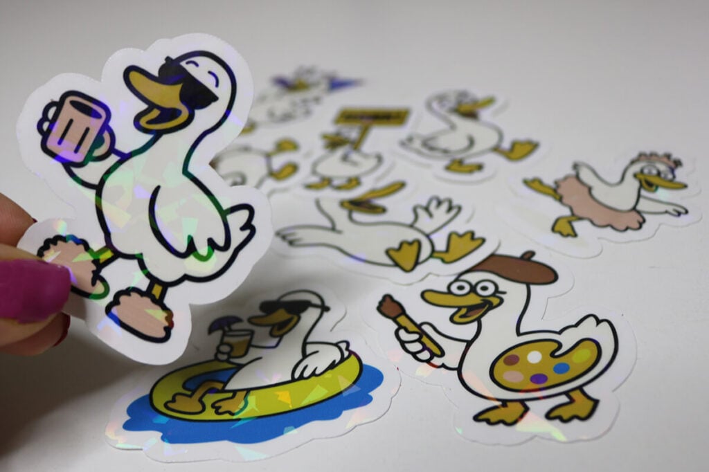 Silly Goose Sticker SVG