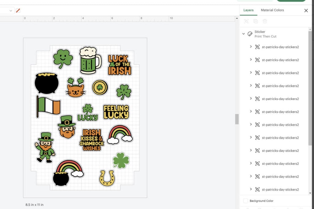cricut design space sticker tutorial