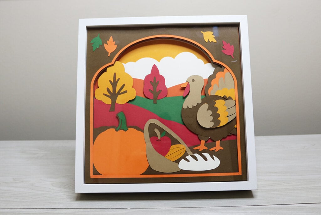 Thanksgiving Shadow Box SVG